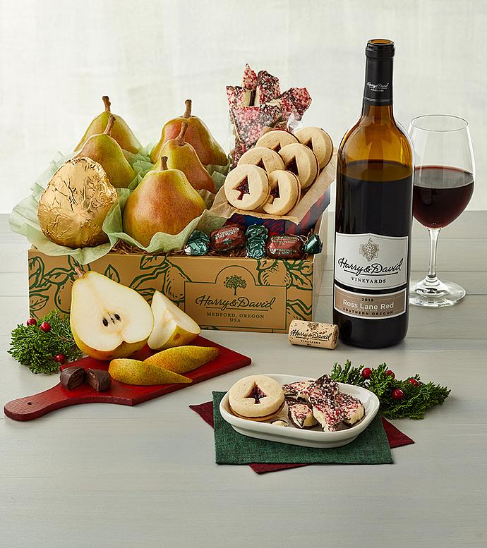 Christmas Gift Box with Wine